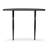 Lois Demilune Console Table-Textured Iron