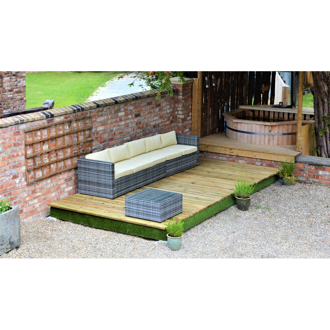 Garten Living Terrassendielen-Set Chopin Größe: 21 cm H x 700 cm B x 475 cm T