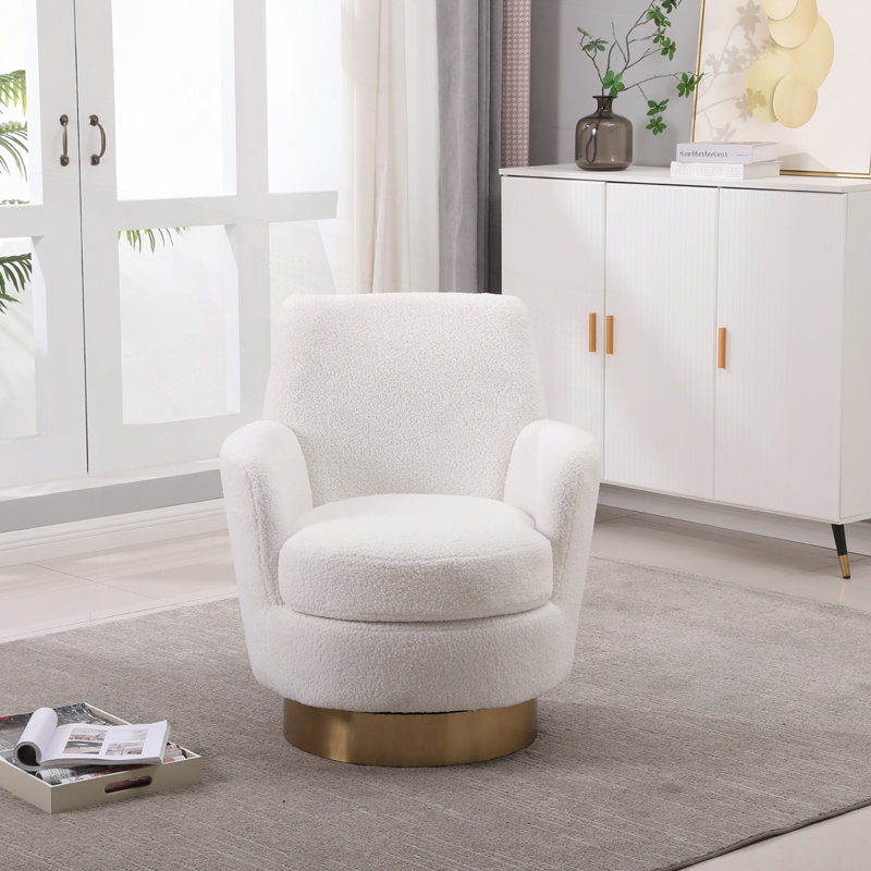 Fauteuil demi-tonneau pivotant en similicuir, Similicuir en polyuréthane gris