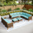 Ensemble de conversation modulaire avec coussins Shutesbury