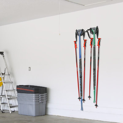 Steel Wall Mounted Multi-Use Ski/Snowboard Rack