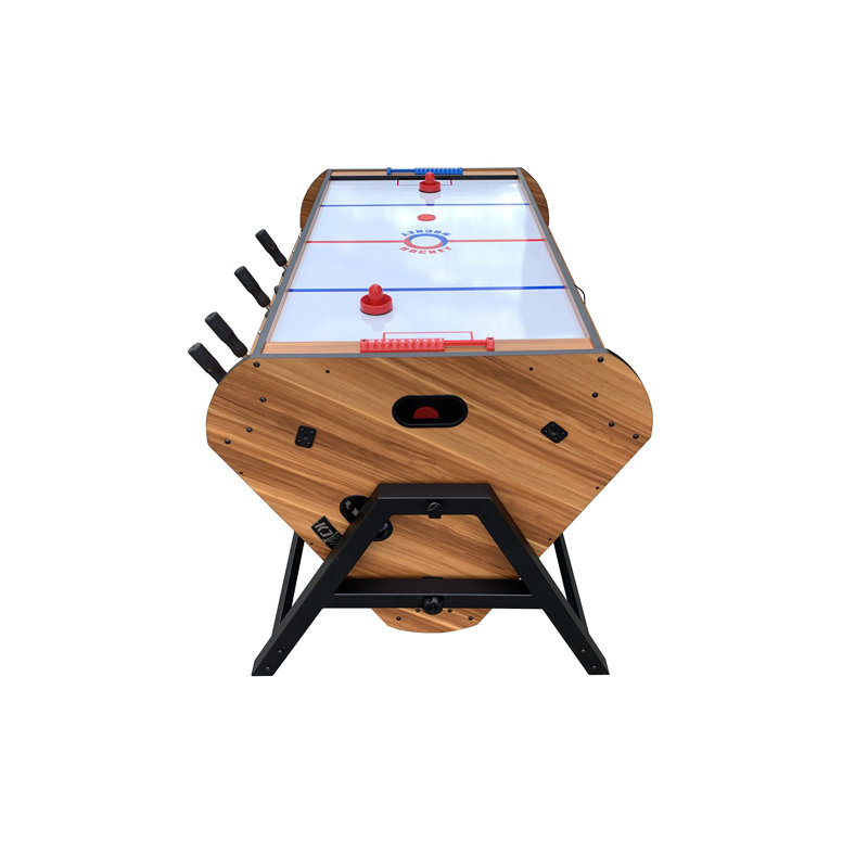 Triplex 55" Brown MDF Multi-Game Table with Telescopic Rods