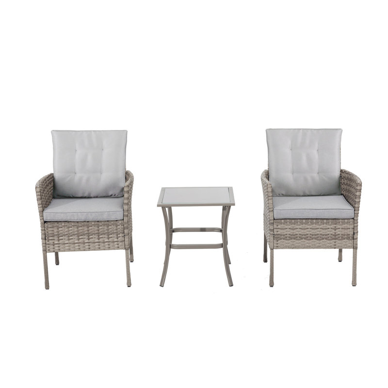 2-Sitzer Lounge-Set Buchan aus Polyrattan