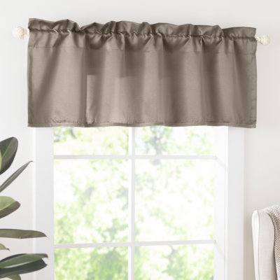 Thermal Energy Saving Rod Pocket Curtain Valance - Basics by Wayfair™