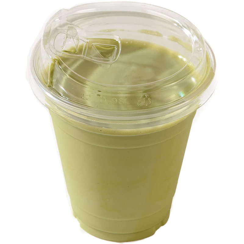 EcoQuality PET Plastic 12oz Disposable Cup with Sipthrough Lids