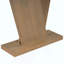 Console avec placage en bois naturel, base en V pour une polyvalence classique, pour exposer vos articles préférés, assemblage facile-1647262284