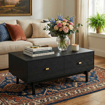 Coffee Table With 4 Drawers