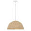 Luminaire suspendu dôme en bois 1 lumière Dalia-231311024