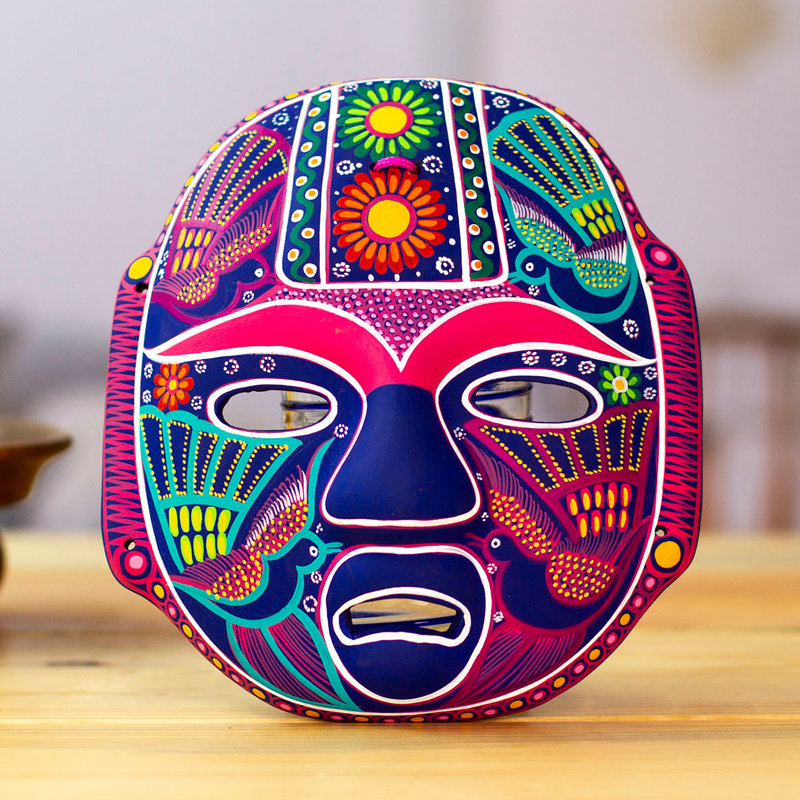 Masque en céramique carnival olmeca