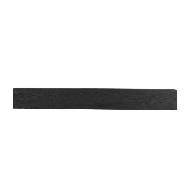 Tablette de manteau de cheminée en bois massif 48 pouces - Tablette murale flottante rustique pour la décoration intérieure