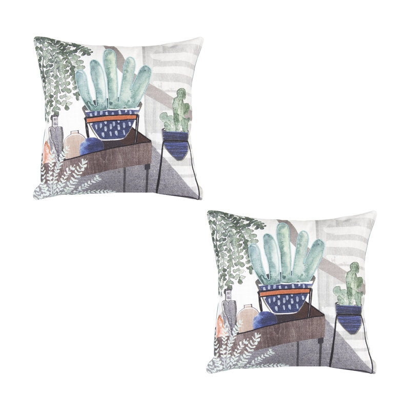 Square Cotton Pillow Cover & Insert