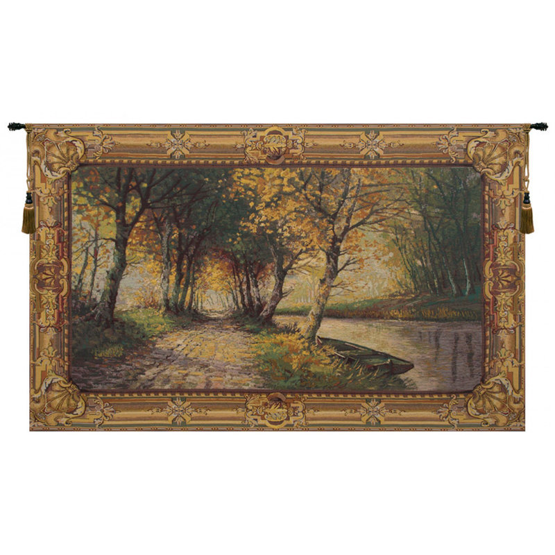 Loom Woven Cotton Blend Wall Hanging, 60" H x 99" W x 0.15" D