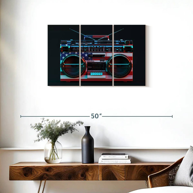 Abarca American Boombox, H 20 po x l 33 po