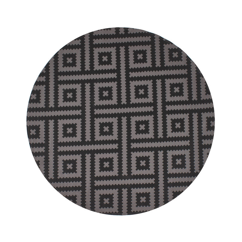 Outdoor Rug AJMER Black, Round 160 cm