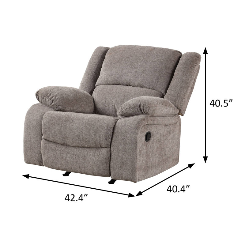Fauteuil inclinable transitionnel l 42,4 po, moka
