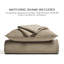 Ensemble de courtepointe 100% coton EVERGRACE Channel Stitch, couvre-lit en satin de coton prélavé, ensemble de literie 3 pièces doux et respirant avec 2 taies décoratives pour toutes les saisons-124555135-124555136
