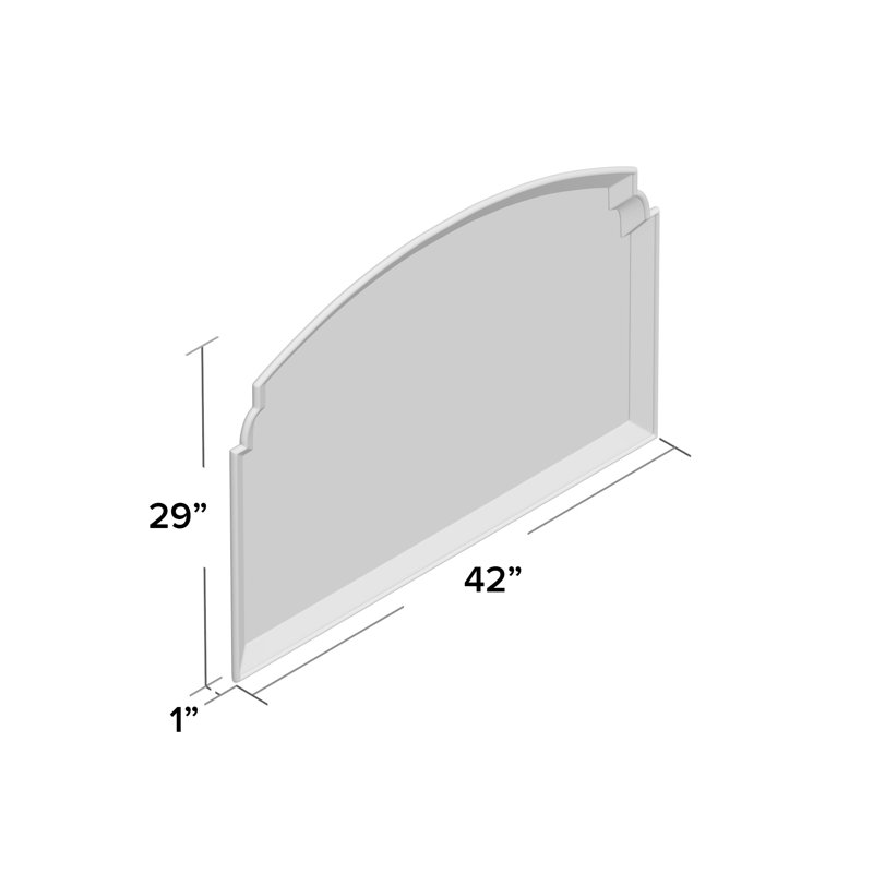 Gemma Wood Flat Wall Mirror