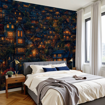 Papier peint adhésif auto-adhésif moderne pour la chambre à coucher Peel and Stick L 69 po x l 96 po