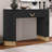 Modern Entryway Console Table With Vertical Ribbed Design, Functional Drawer