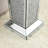 Silver Mirrored End Table With Crystal Inlay (Only Including Table)