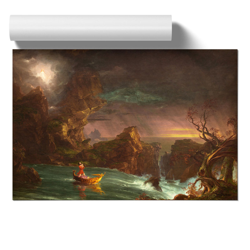 The Voyage of Life Manhood by Thomas Cole - Frameless Print, 30cm H x 42cm W x 0.1cm D