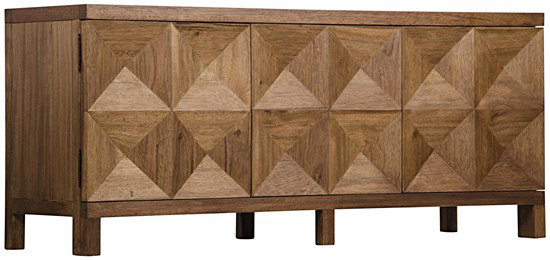 Quadrant 76'' W Solid Wood Sideboard, Dark Walnut
