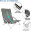 Chaise de camping pliante cala