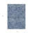 3' X 5' Navy Blue And Ivory Abstract Washable Indoor Outdoor Area Rug