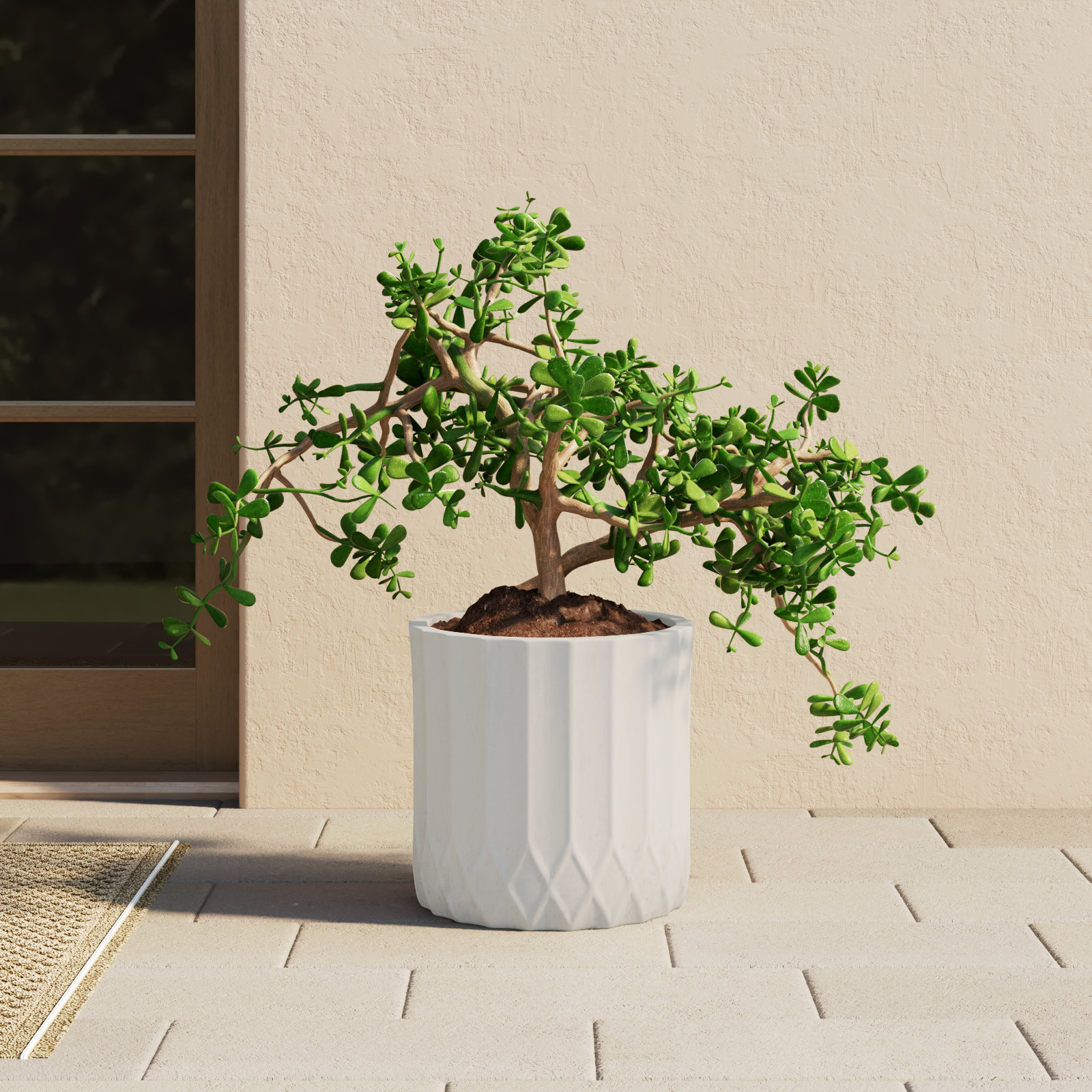 Blandin Lightweight Concrete Pot Planter, 16" H x 16.5" W x 16.5" D