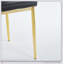 Ensemble de salle à manger Mid-Century 5 pièces avec plateau en verre et pieds en métal, idéal pour 4 à 6 personnes, avec tables de bout et tables basses-228484571