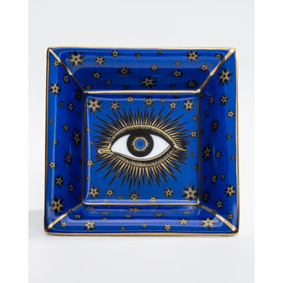 Evil Eye Bone China Tray