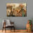 Rustic Landmark World Map Canvas Print-1091498304