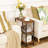 Reggis 24.4'' Tall Side Table-650889235