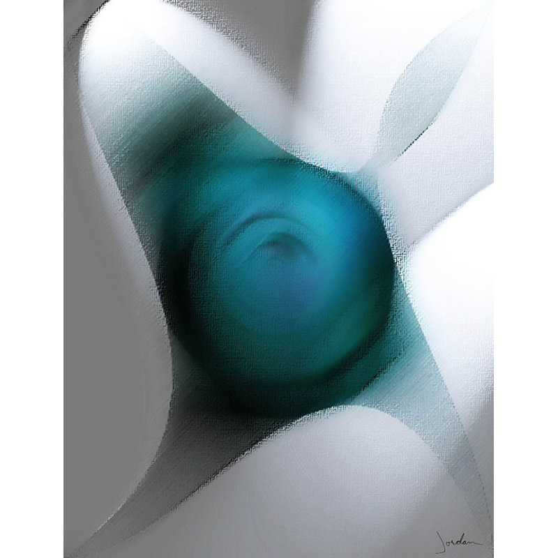 Blue Shadow Dance Print by Kent Wilcoxson Jordan