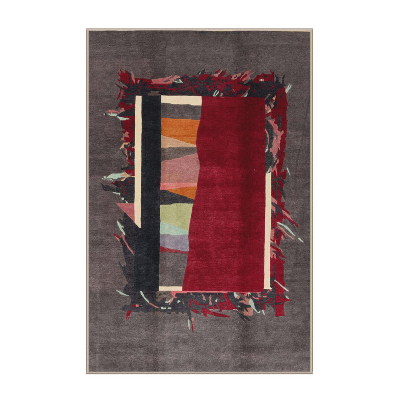 Miland Abstract Indoor Rug, Rectangle 2' x 3'