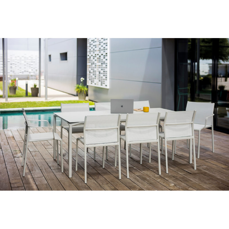 Cadiz Outdoor Dining Armchair, Clay Gray
