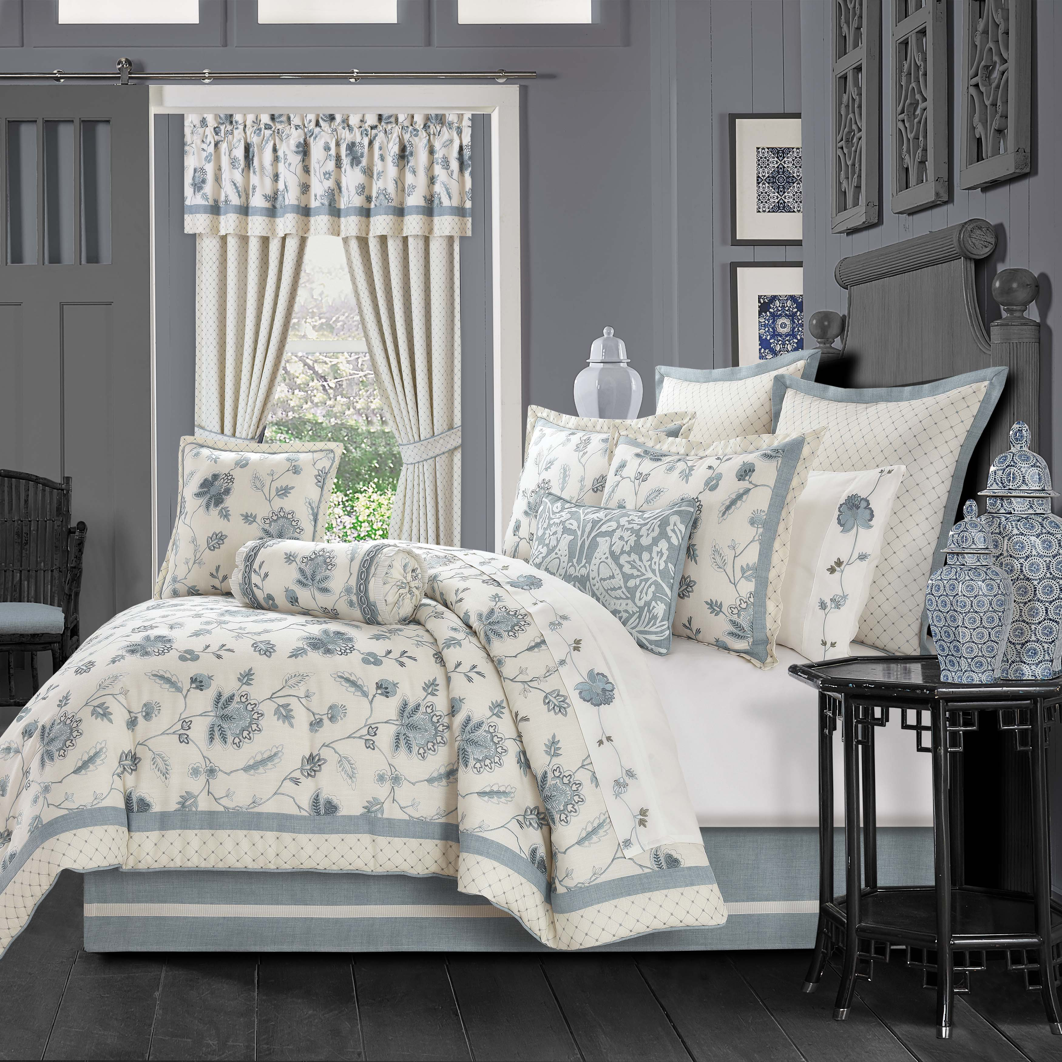 Laura Ashley Harper Green Floral Patchwork 100% Cotton Reversible Comforter  Set & Reviews - Wayfair Canada