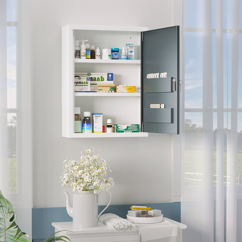 Pharmacie à 1 porte avec cadre Lapearl