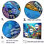«Blue Sea Turtle World» - art mural corail sous l'eau-1020680263-1020680264