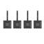 12 Piece Set - Matte Black Square Heavy Duty Shower Curtain Hooks Rings Rustproof Metal