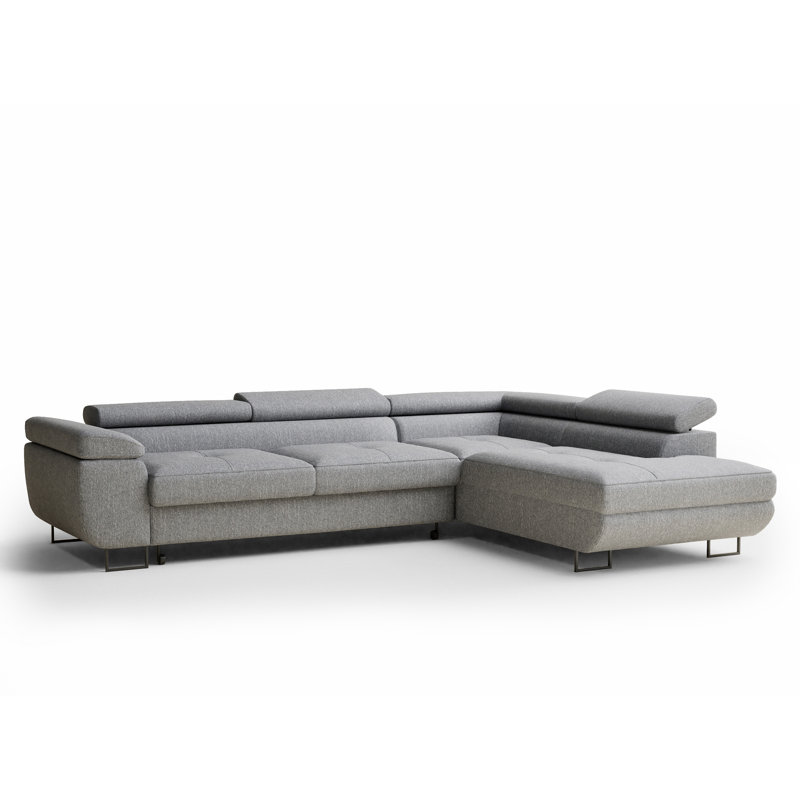 4 Seater Corner Sofa, Right Hand Facing, Grey