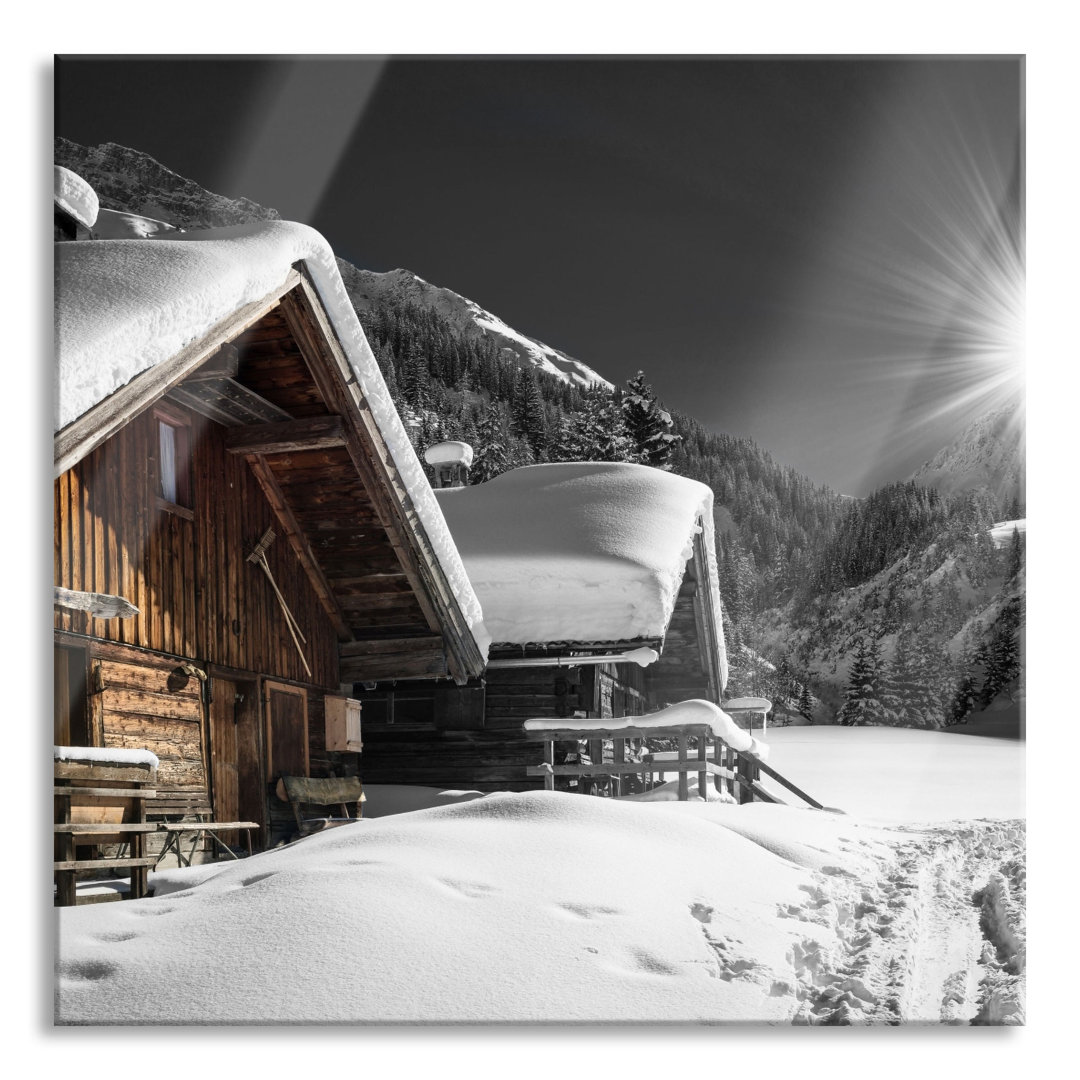 Glasbild Alpine Chalets