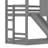 House Bunk Bed with Slide, Storage Shelves & Window-122581943