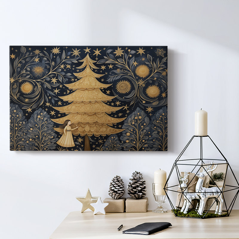 Christmas Holiday Arts - Toile tendue avec châssis, H 24 po x l 36 po