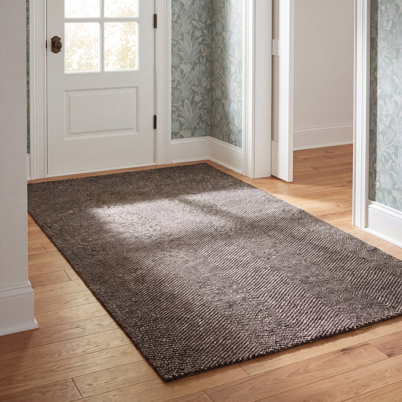 Teton Albie Angelica's Garden Hand-Knotted Green Rug, Rectangle 2' x 3'