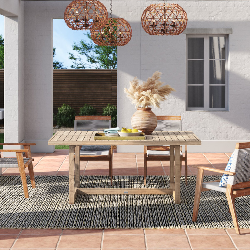 Melrose Teak Outdoor Dining Table