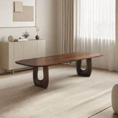 Ash wood unique dining table