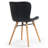 Kingstin 20.9 " H Faux Leather Upholstered Solid Wood Side Chair-635808354