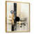 Toile avec cadre flottant or