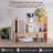 Adjustable Natural Wood Desktop Bookshelf Bamboo Desk Storage Organizer Display Shelf Rack, Counter Top Bookcase